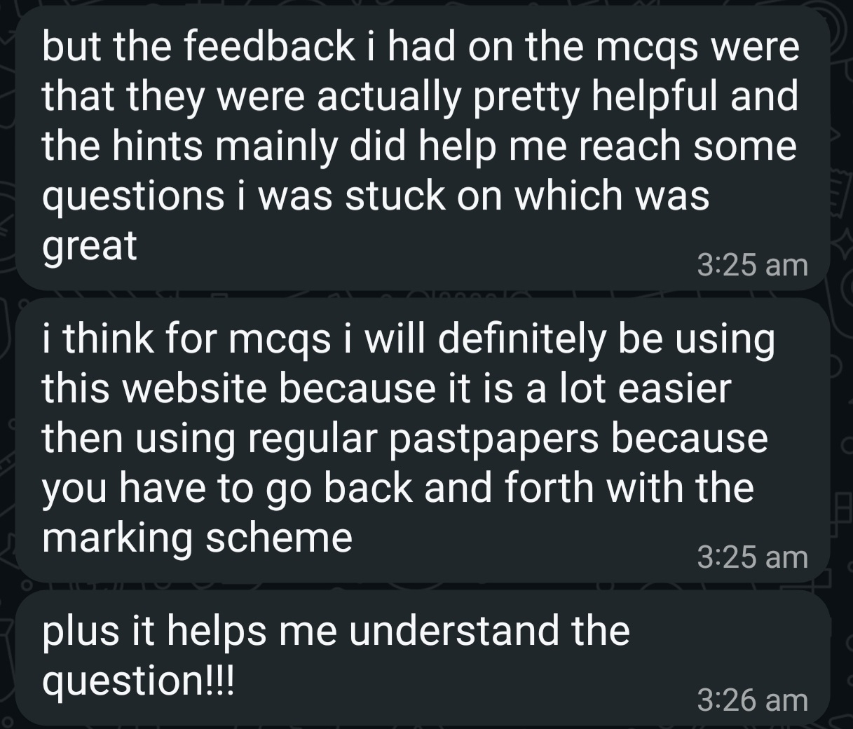 Student testimonial 6